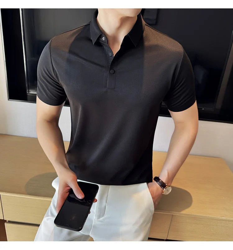Kingsley Elastic Polo Shirts